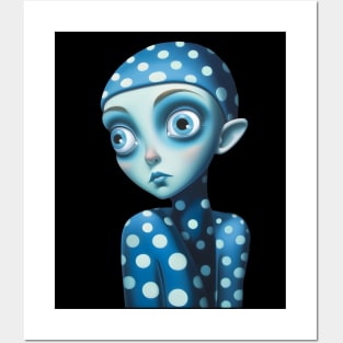 Alien Doll Girl Posters and Art